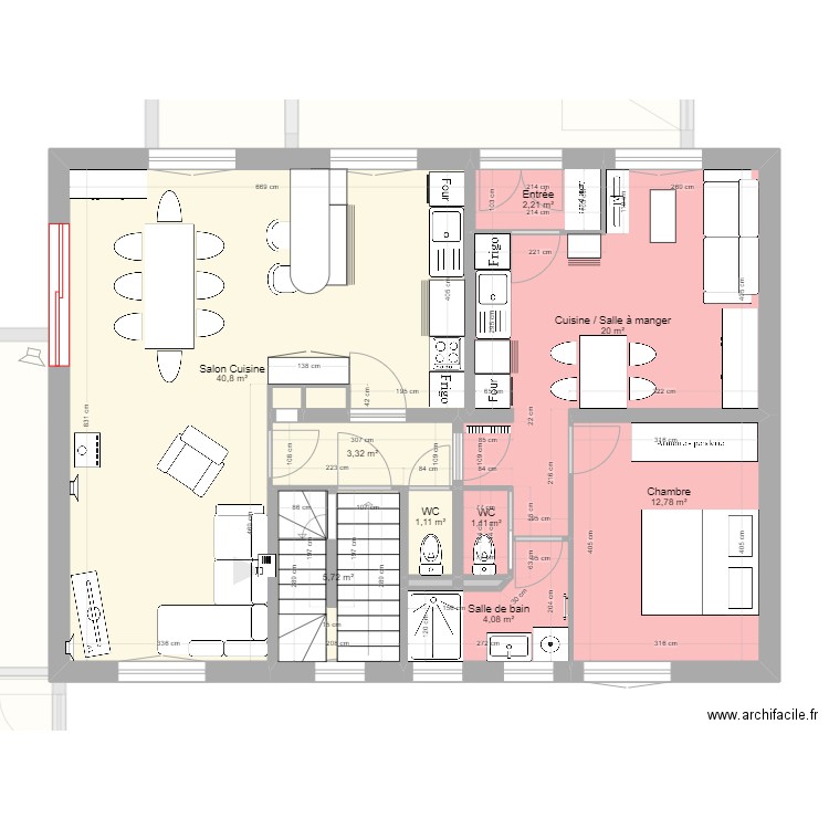 BRAMANS CECILE RDC PROJET 5. Plan de 0 pièce et 0 m2