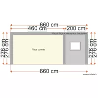 Facade Ouest abri de jardin