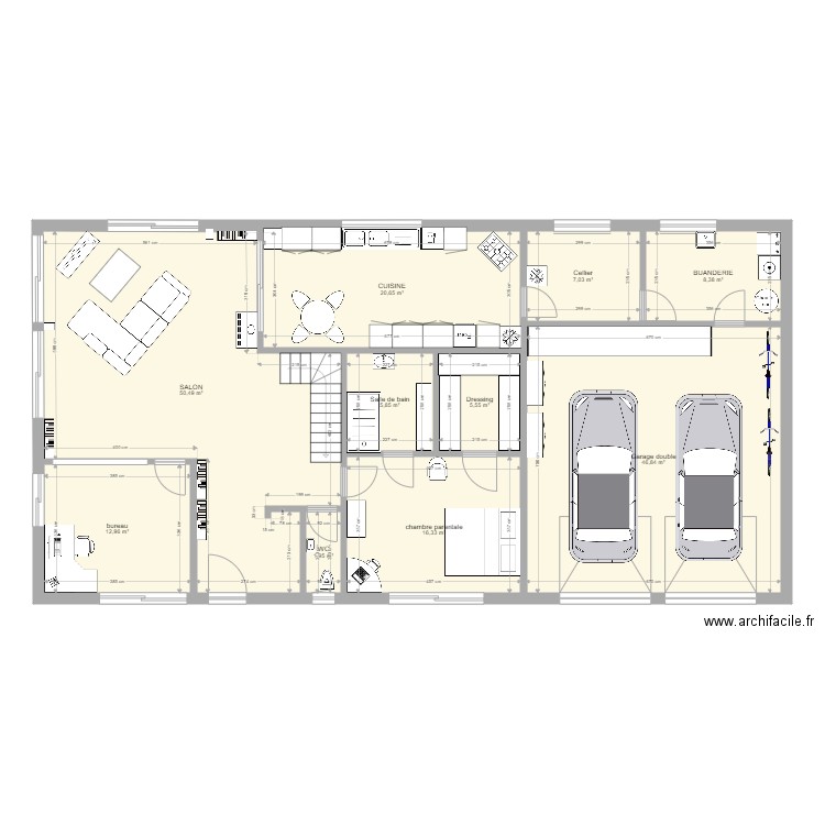 Maison 3 Francoise 2. Plan de 10 pièces et 176 m2