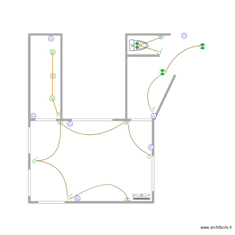 entre. Plan de 0 pièce et 0 m2