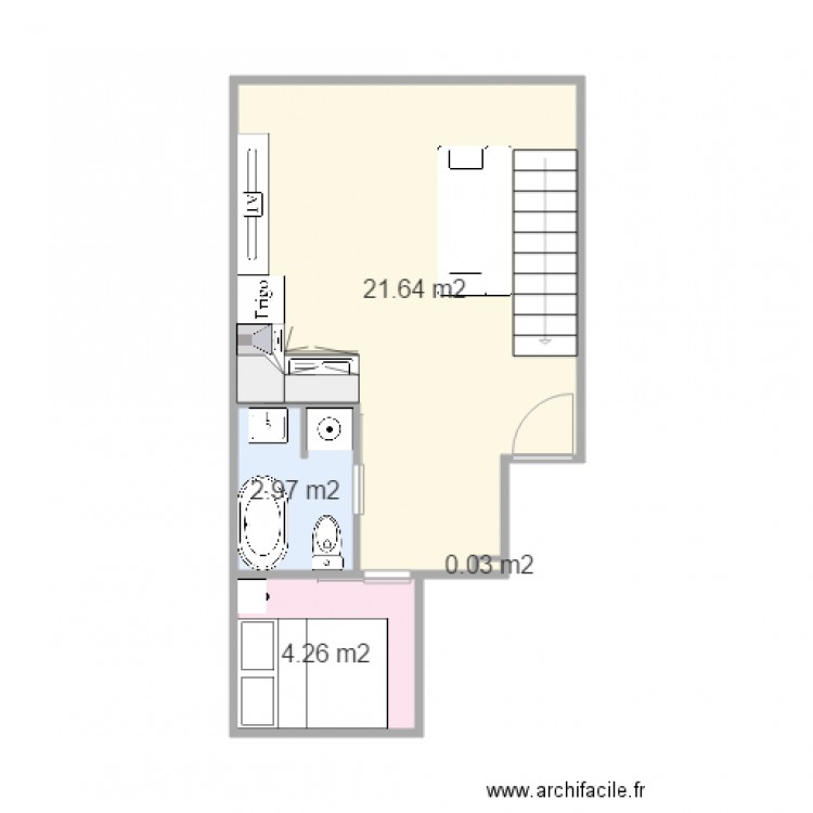 appartement 35m2 77340. Plan de 0 pièce et 0 m2