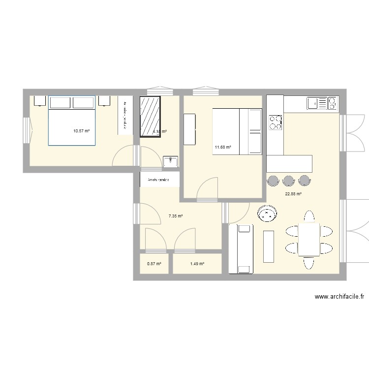 la rochette 1. Plan de 0 pièce et 0 m2