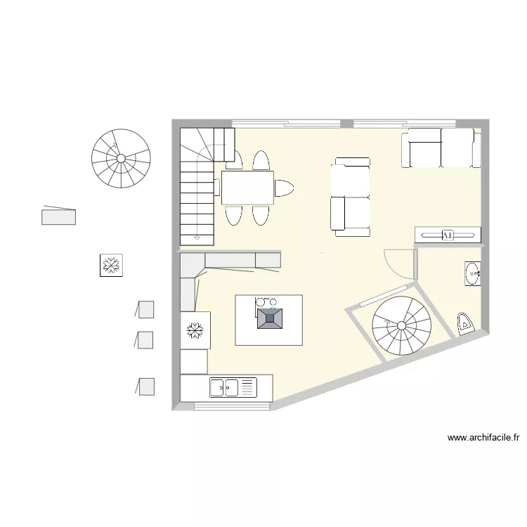 1er etage maison villebon 011120. Plan de 