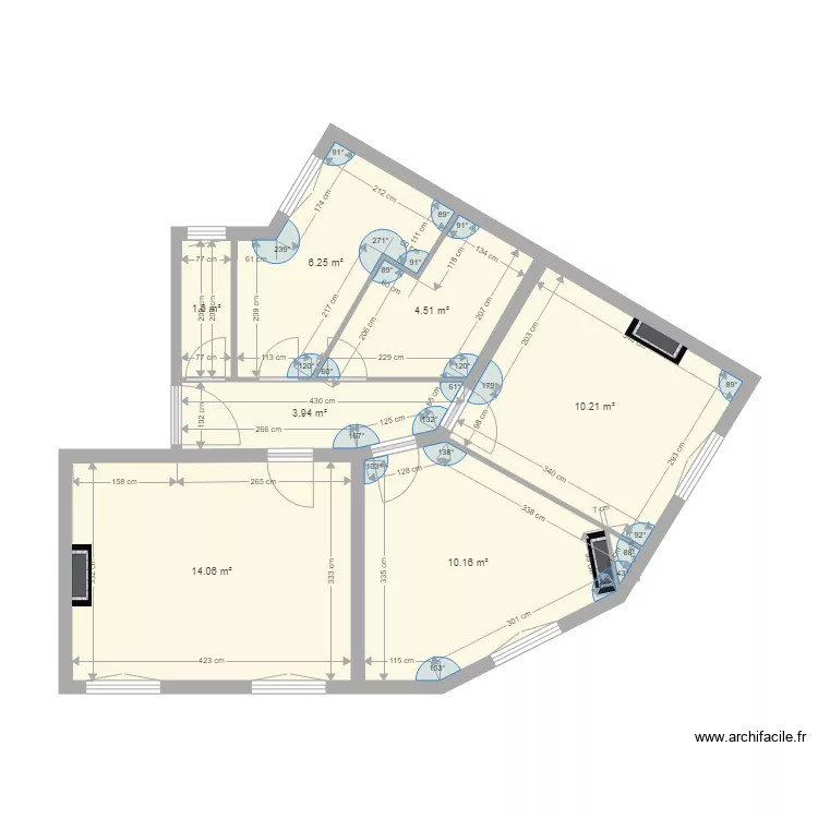 5 Bauer  save. Plan de 