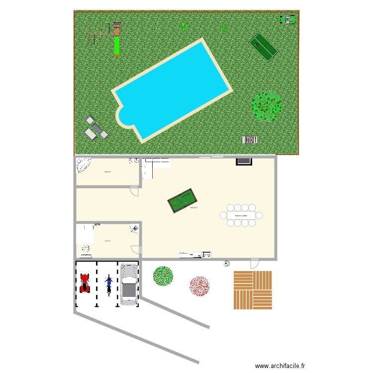 Villa 1. Plan de 0 pièce et 0 m2