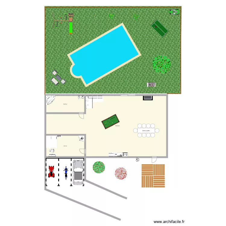 Villa 1. Plan de 