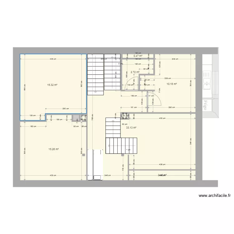 Maison PAPA et MAMAN etage futur 3. Plan de 