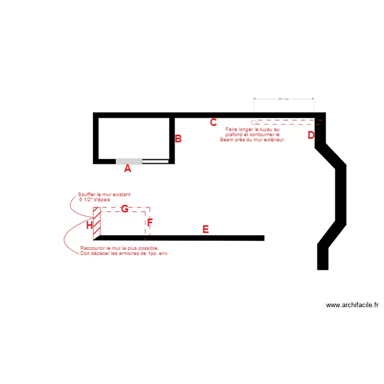 Paquette construction. Plan de 