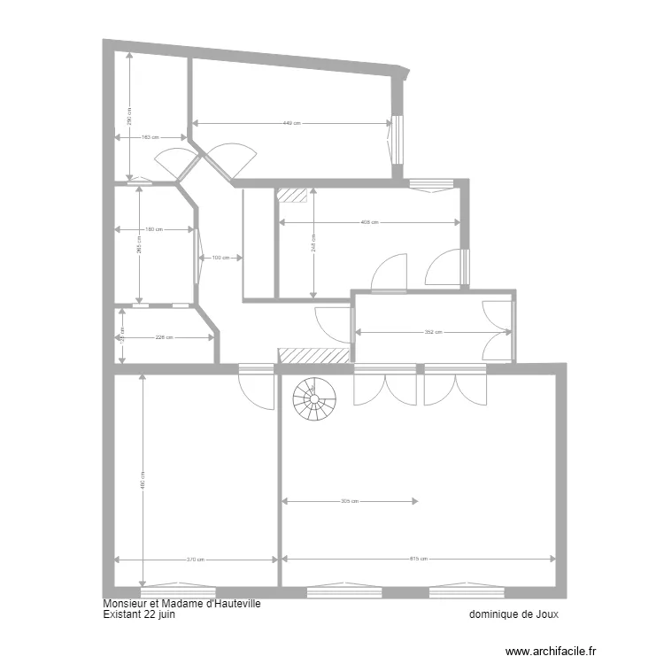 Hateville existant. Plan de 