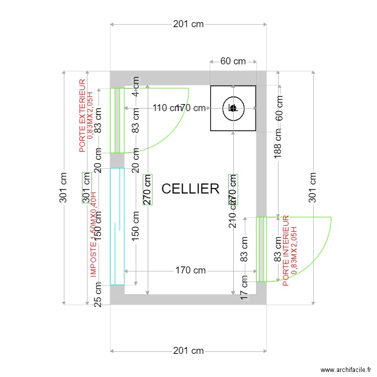 VAI CELLIER. Plan de 0 pièce et 0 m2