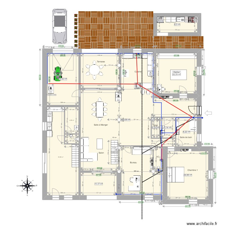 La Vergene Future Evacuations. Plan de 23 pièces et 578 m2