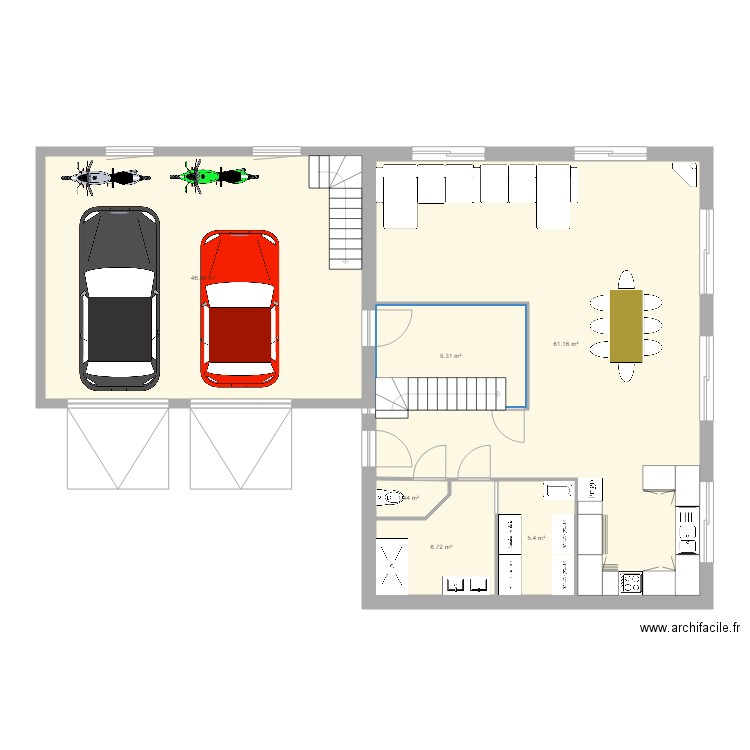 Maison Gueudry Modif chambre. Plan de 0 pièce et 0 m2