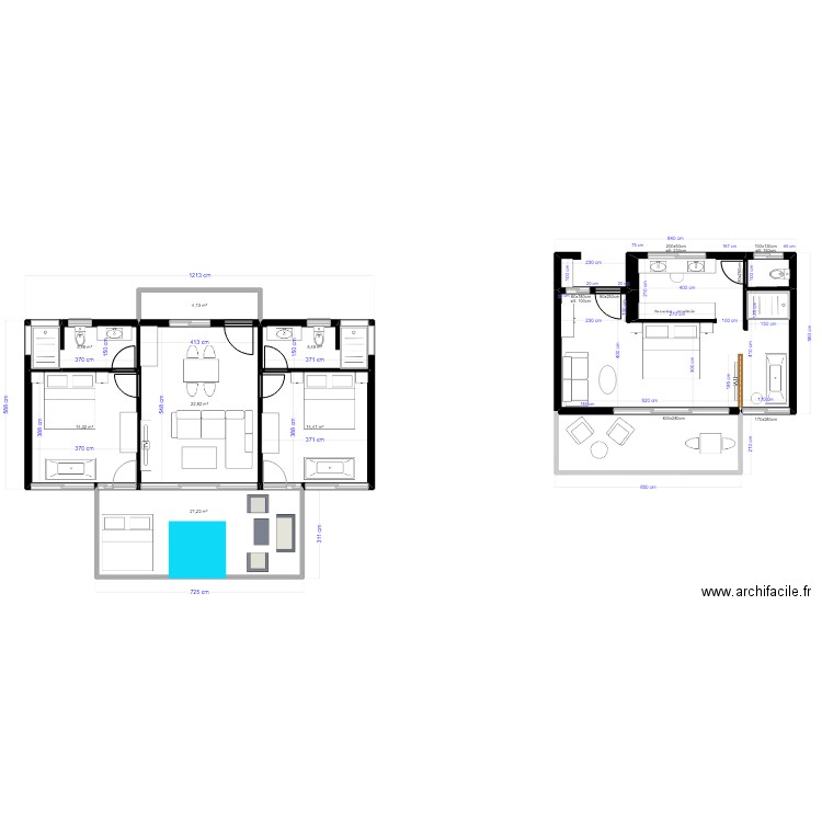 Resort Kiyovu Layouts BIG VILLA. Plan de 10 pièces et 137 m2