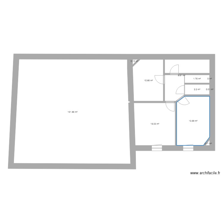 ETAGE existant. Plan de 0 pièce et 0 m2