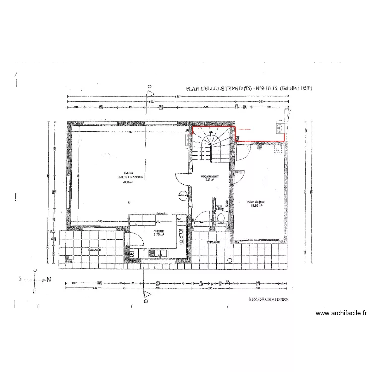 PIGEONNAUX DAVID. Plan de 