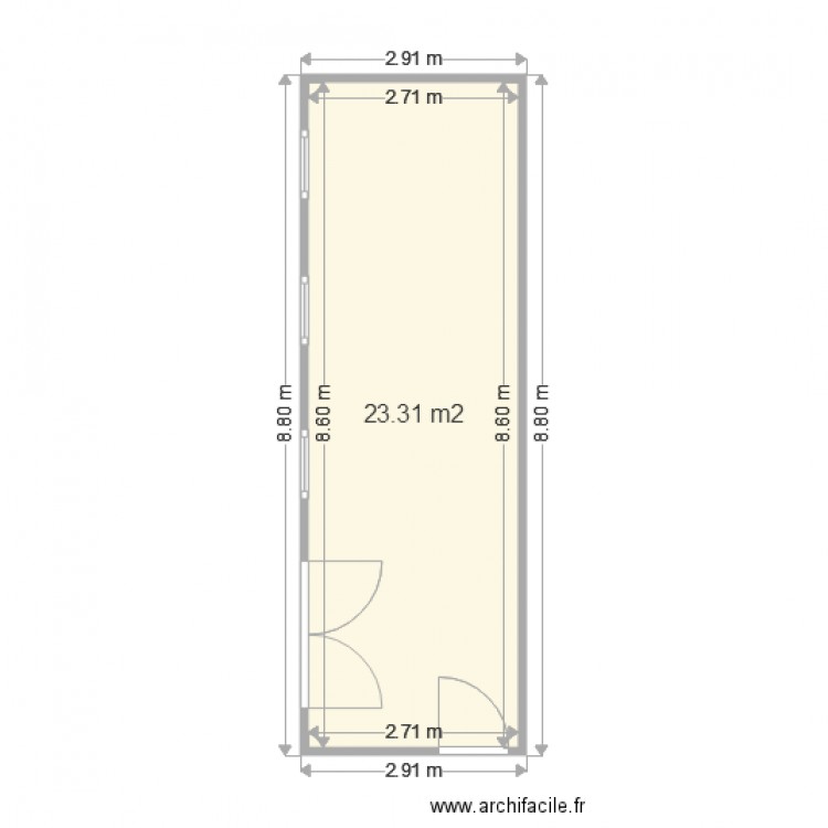 Portakabin 2 gennevillier. Plan de 0 pièce et 0 m2
