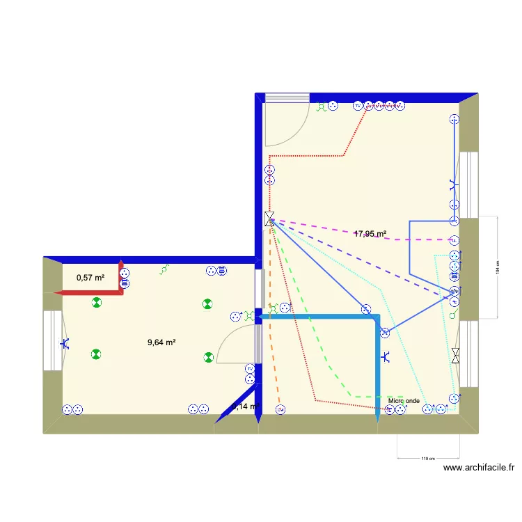 Louis Pasteur 2 PC Salon Cuisine. Plan de Louis Pasteur 2 PC Salon Cuisine. Plan de