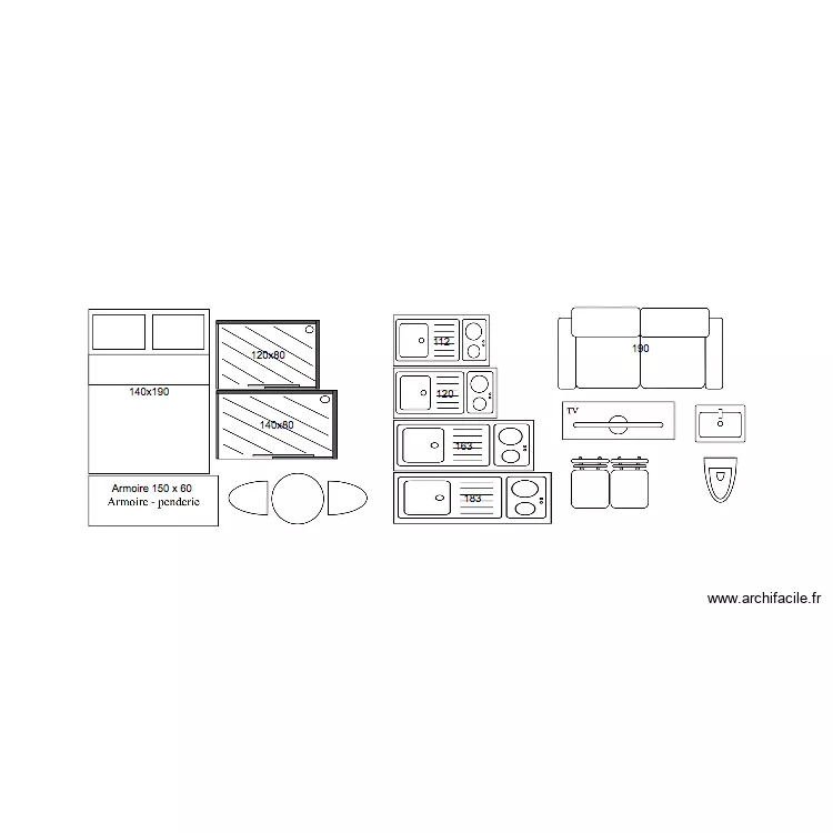 STUDIO JARDIN MEUBLES. Plan de STUDIO JARDIN MEUBLES. Plan de