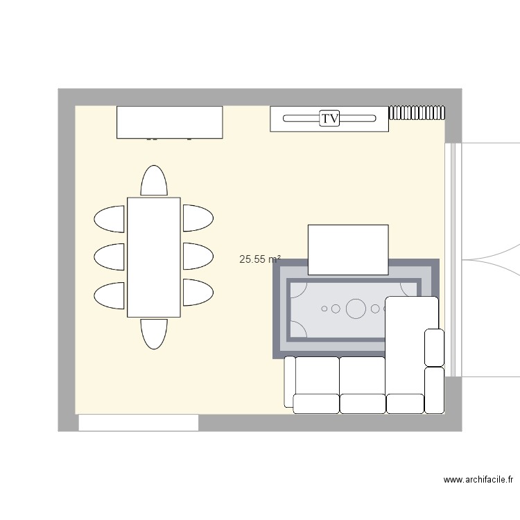 SAlon. Plan de 0 pièce et 0 m2