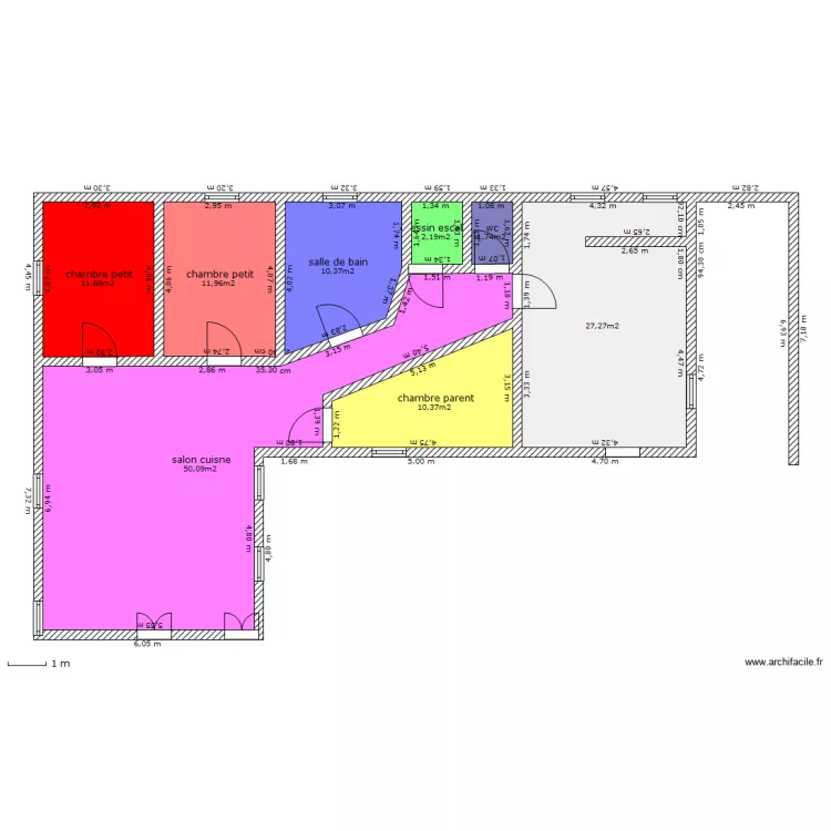 plan maison f. Plan de 