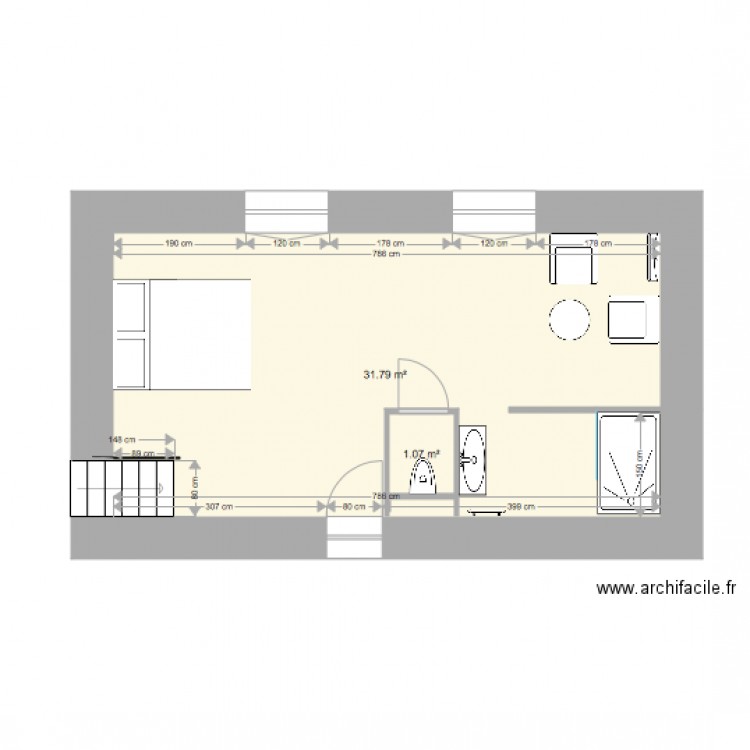 chambre 4. Plan de 0 pièce et 0 m2