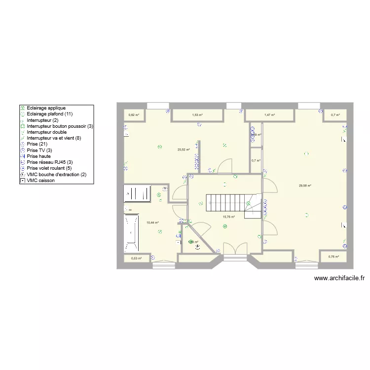 boutigny ETAGE IMPLANTATION ELEC. Plan de boutigny ETAGE IMPLANTATION ELEC. Plan de