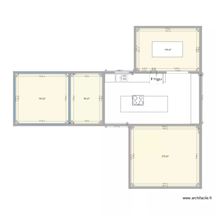 1805 toulouse. Plan de 