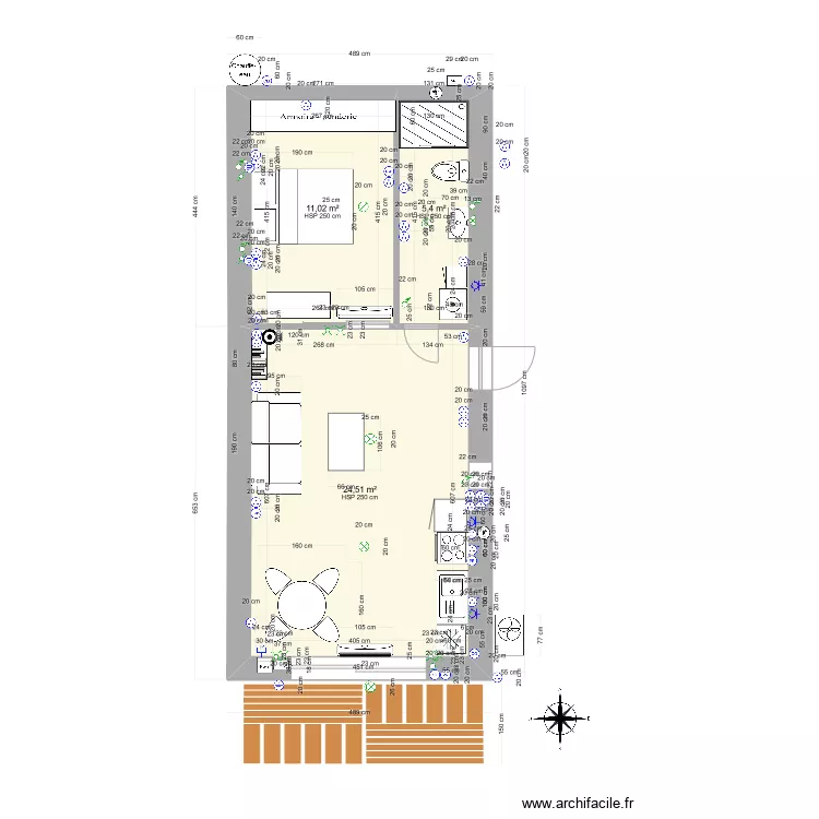 T2 maison Puyloubier éléctricité. Plan de T2 maison Puyloubier éléctricité. Plan de