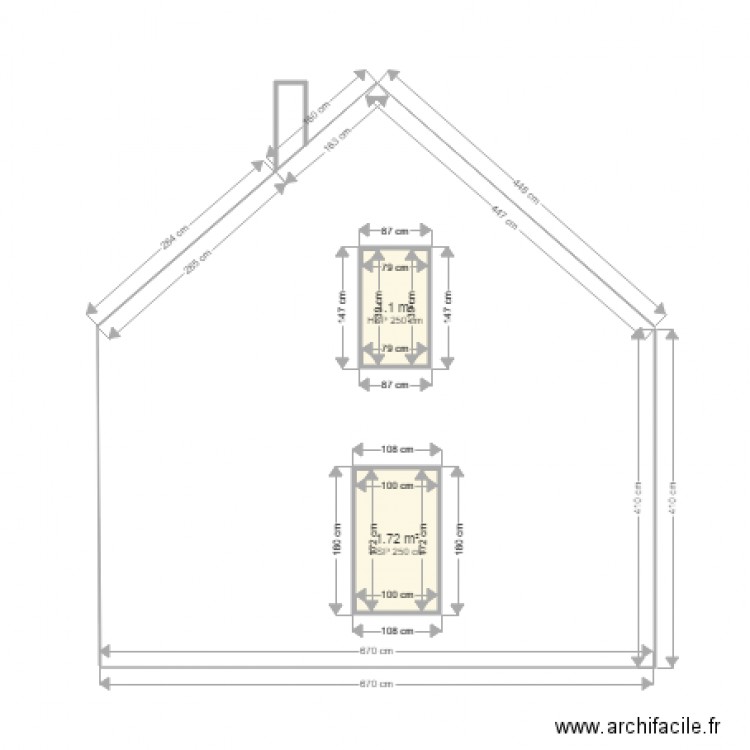 LEBRUN Pierre    PIGNON GAUCHE    EXITANT. Plan de 0 pièce et 0 m2