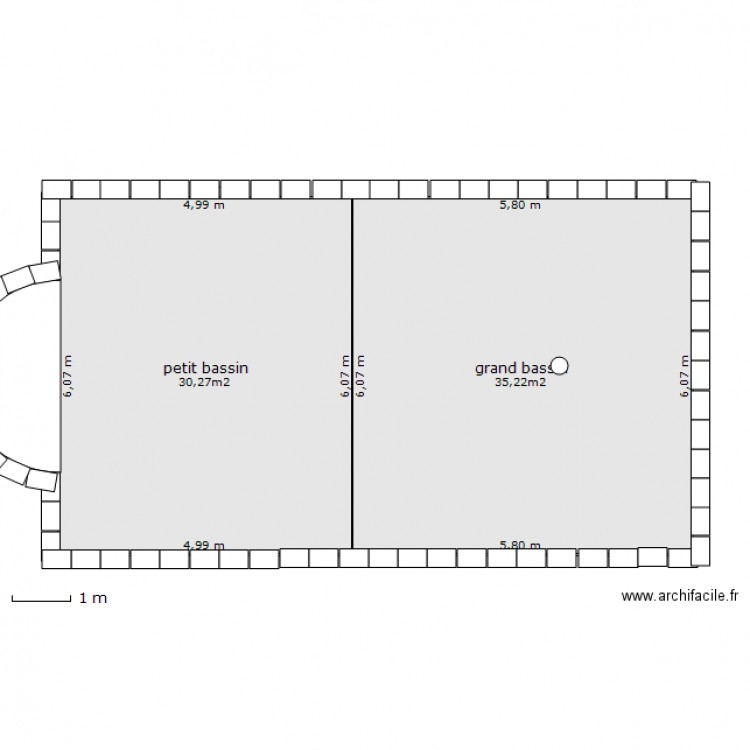 PISCINE. Plan de 0 pièce et 0 m2