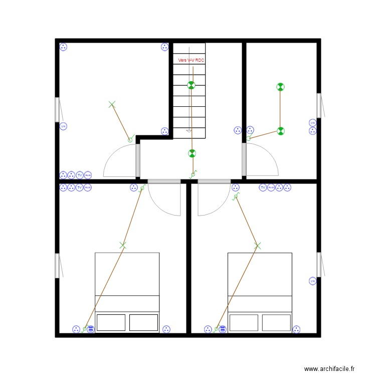 LITTERI Michel etage. Plan de 0 pièce et 0 m2