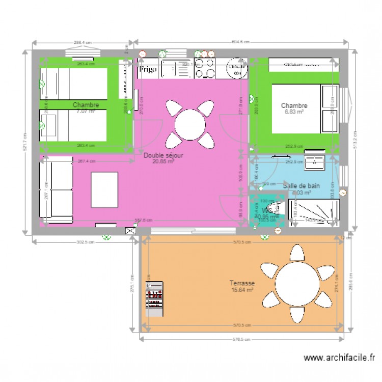 Cottages2 chambres GreenCottages 15m2 terrasse. Plan de 0 pièce et 0 m2