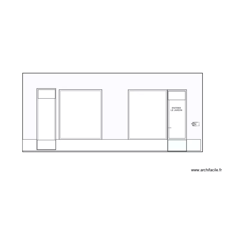 fa&ccedil;ade pour autorisation enseigne_bleu4. Plan de 