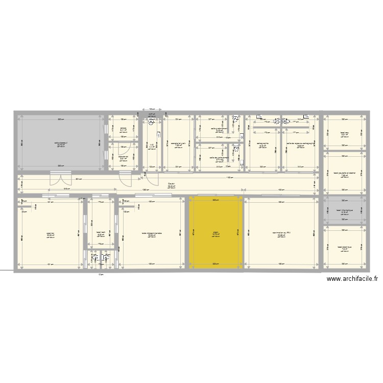 service urgence. Plan de 0 pièce et 0 m2