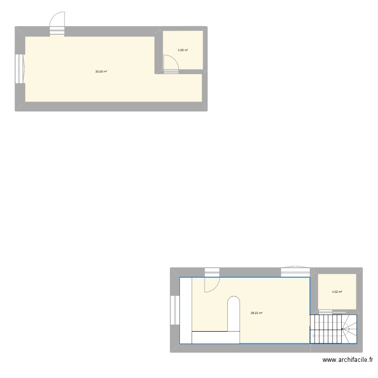ma maison. Plan de 4 pièces et 67 m2