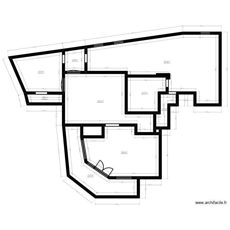 B91QS23HC existant. Plan de 