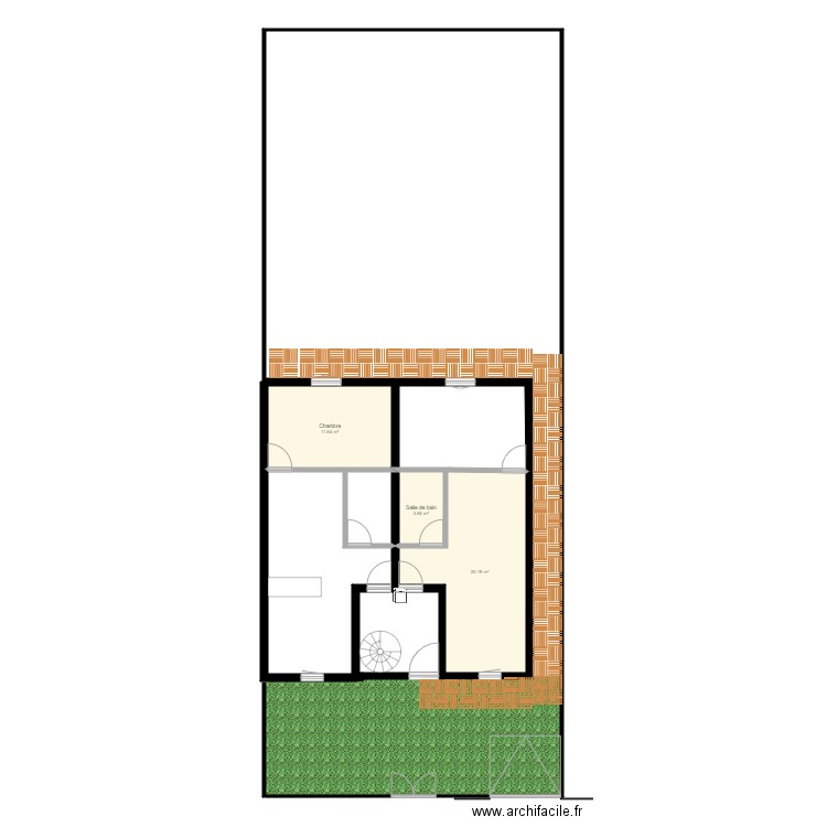 projet retour. Plan de 0 pièce et 0 m2