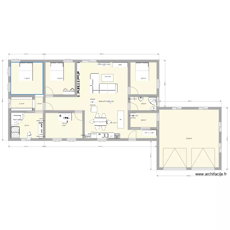 maison ard&egrave;che. Plan de 