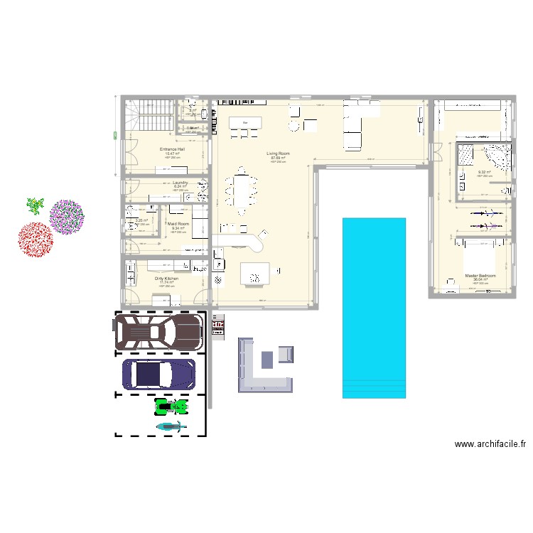 LIPA 1 and 8 with second floor Version reduite. Plan de 0 pièce et 0 m2
