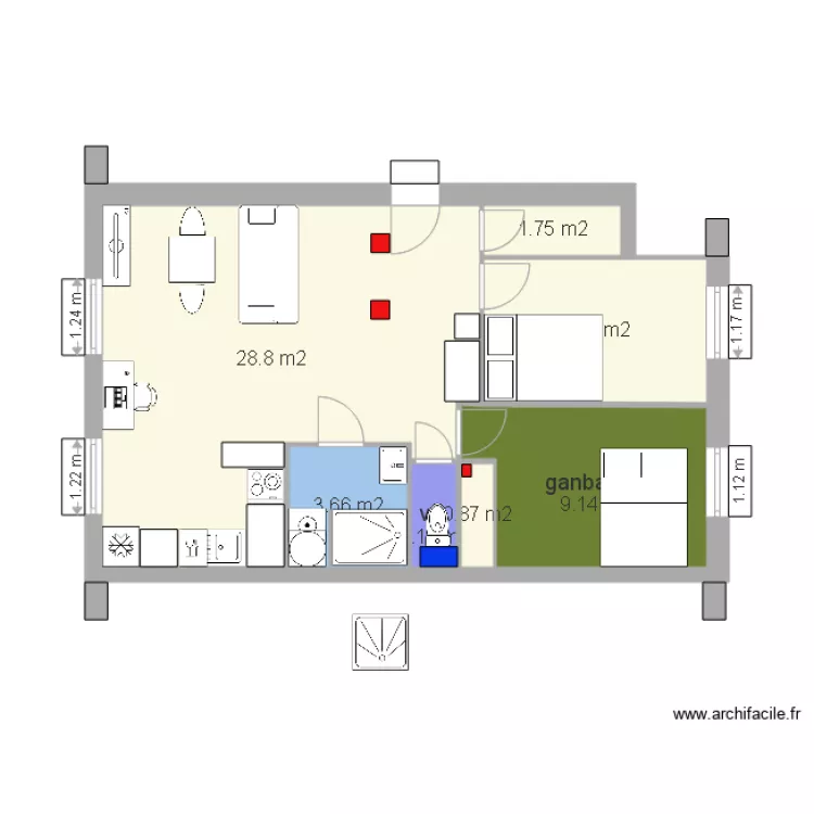 apartamendua plano justu version aita. Plan de 