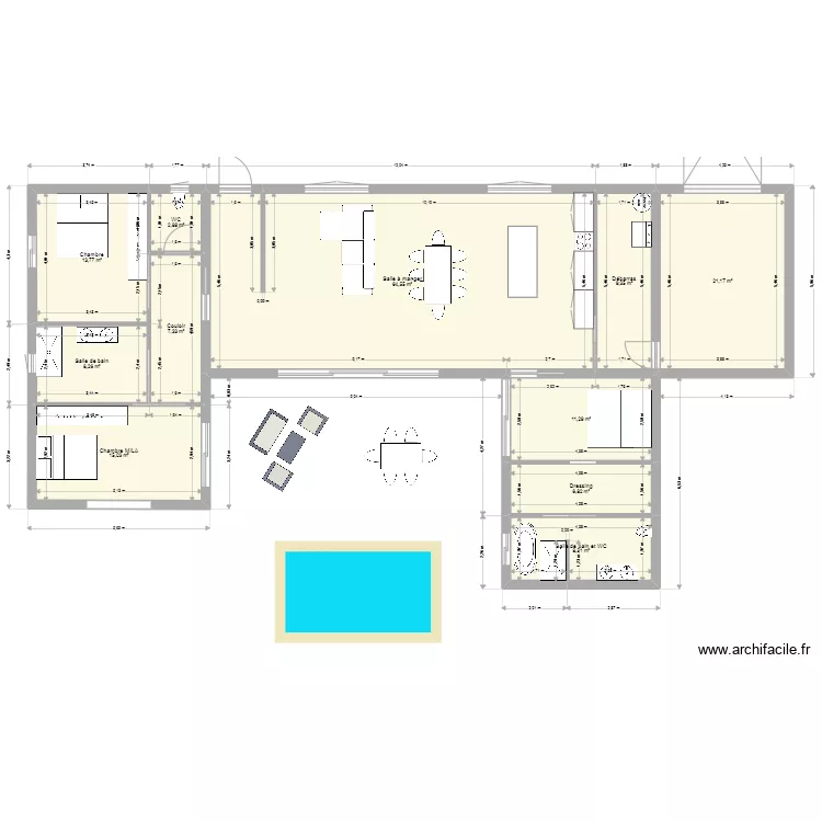 MAISON 132M2. Plan de 