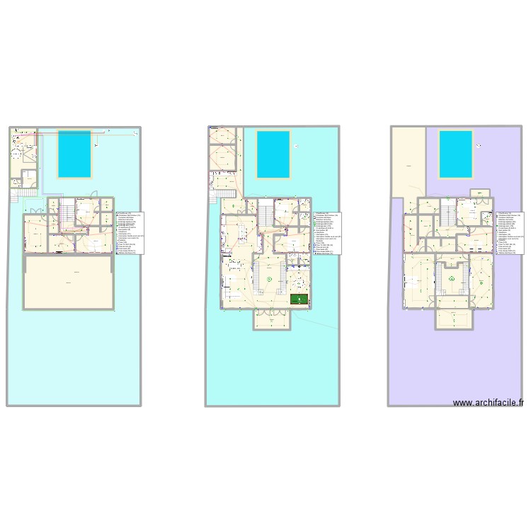 Maison Djapni (rez de chaussee) 1. Plan de 43 pièces et 2478 m2