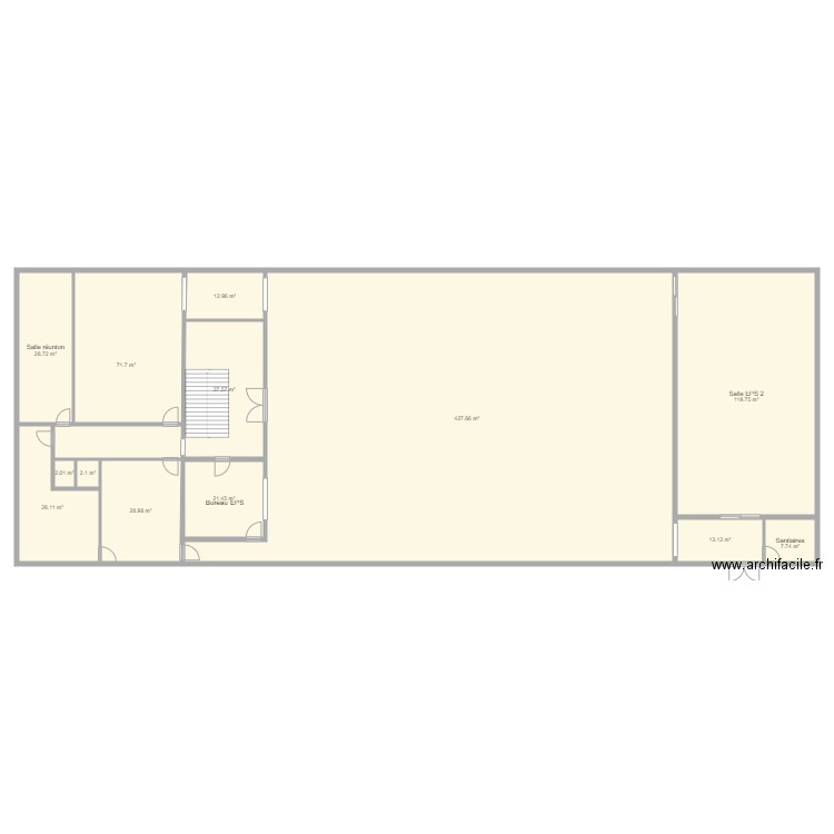 bat A etage 1 travaux. Plan de 0 pièce et 0 m2