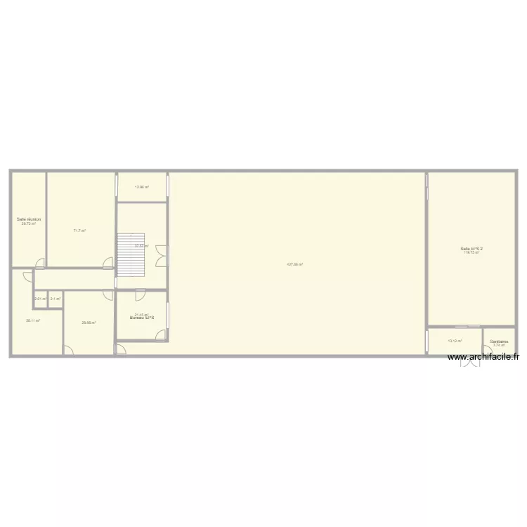 bat A etage 1 travaux. Plan de 