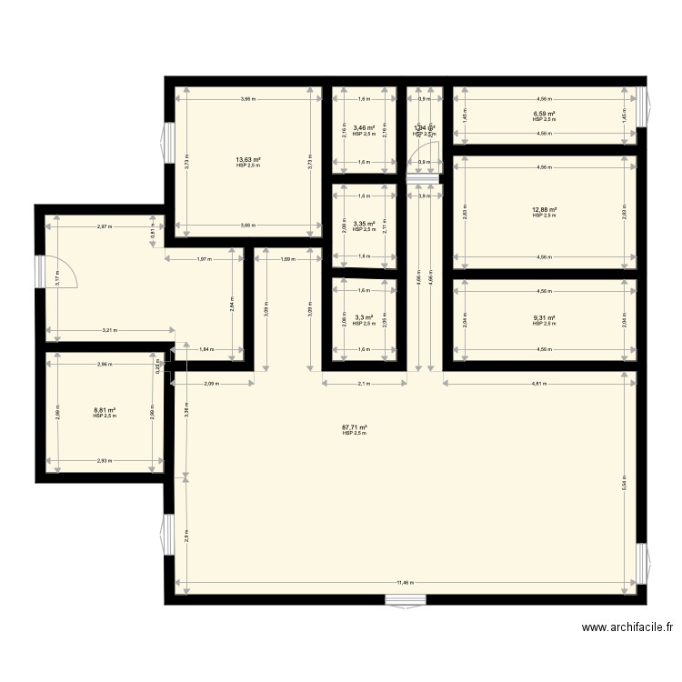 laluque foret sub. Plan de 0 pièce et 0 m2