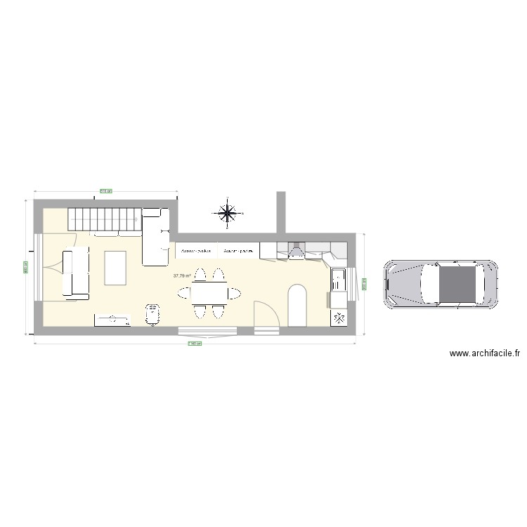 Transformation du garage système GABLOK. Plan de 0 pièce et 0 m2