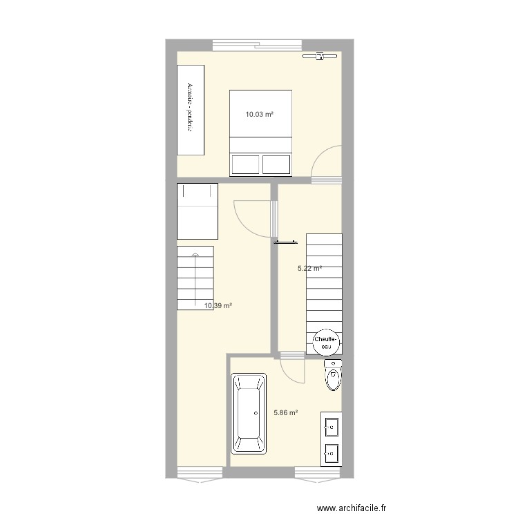 1 étage . Plan de 0 pièce et 0 m2