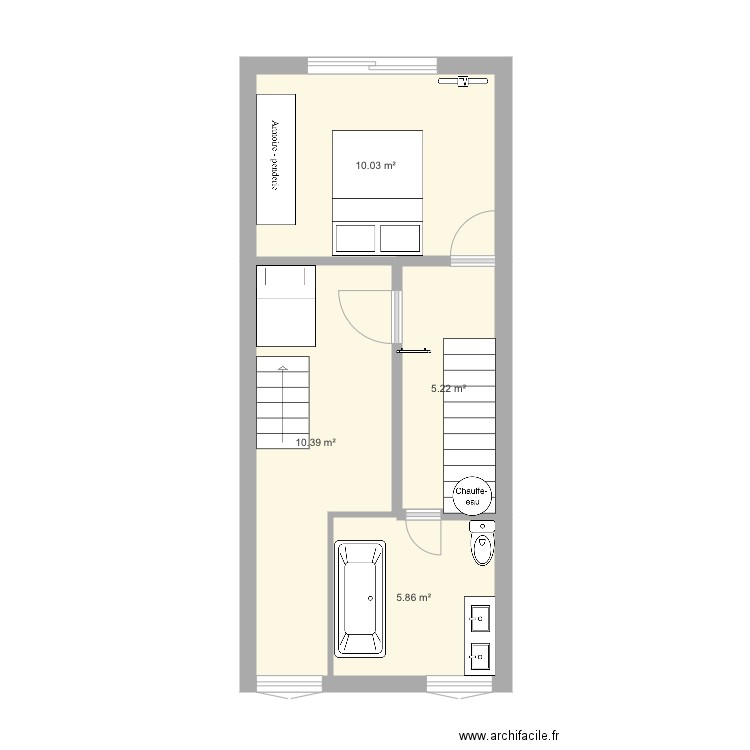 1 étage . Plan de 0 pièce et 0 m2