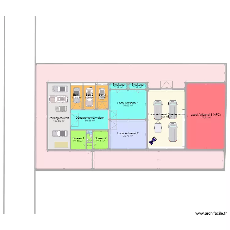 APC pou estimation locatif. Plan de 