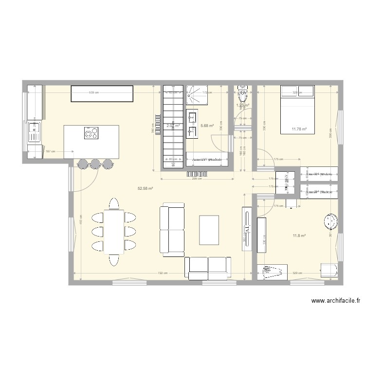 plan maison etage 1. Plan de 0 pièce et 0 m2